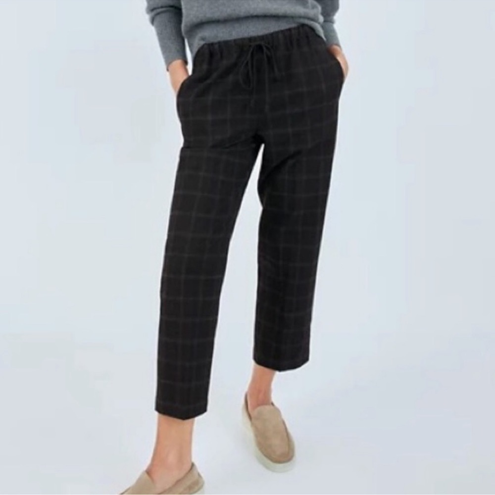 The Group by Babaton Jimmy O'Keefe Plaid Wide leg Elastic Waist Pants